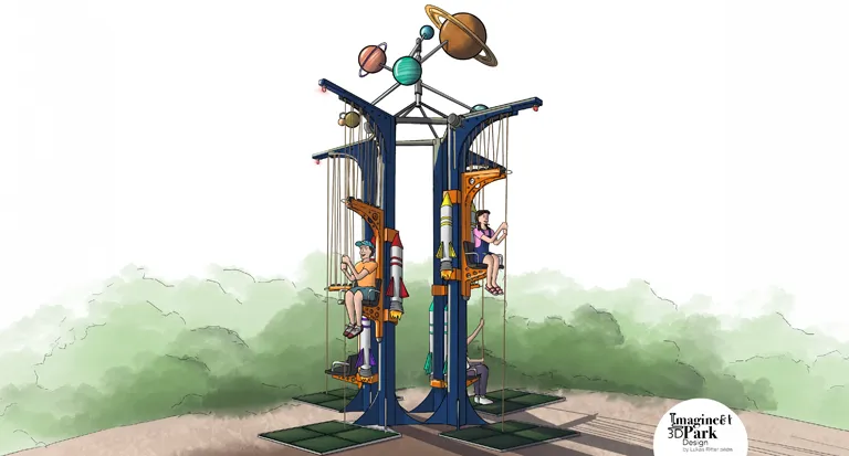 Power Tower 4er Rakete Planeten